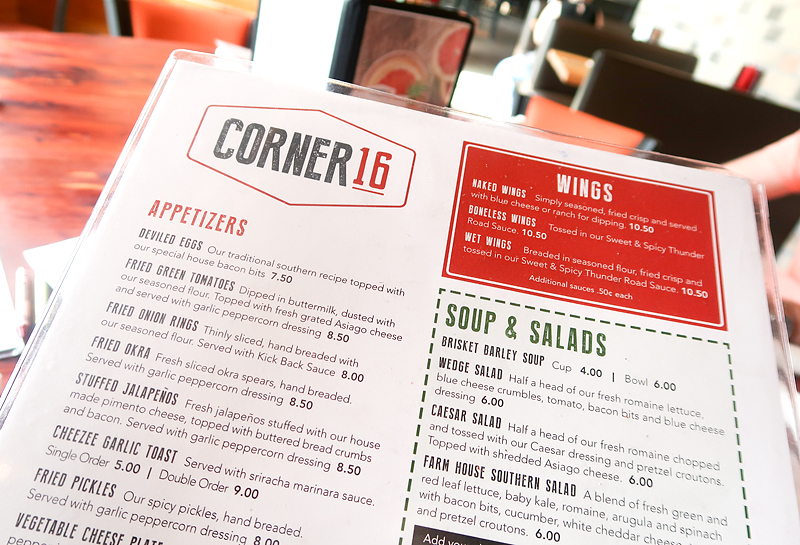 Corner 16 Restaurant Review