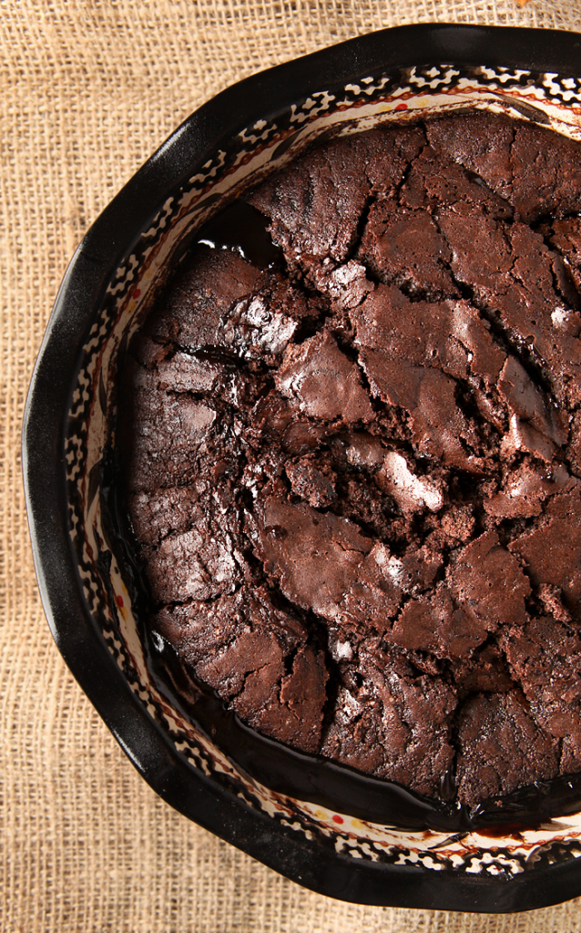 When you need chocolate NOW! This dead simple dark chocolate hot fudge pudding cake recipe uses easy ingredients you likely already have in your pantry. It makes its own warm hot fudge sauce as it bakes!