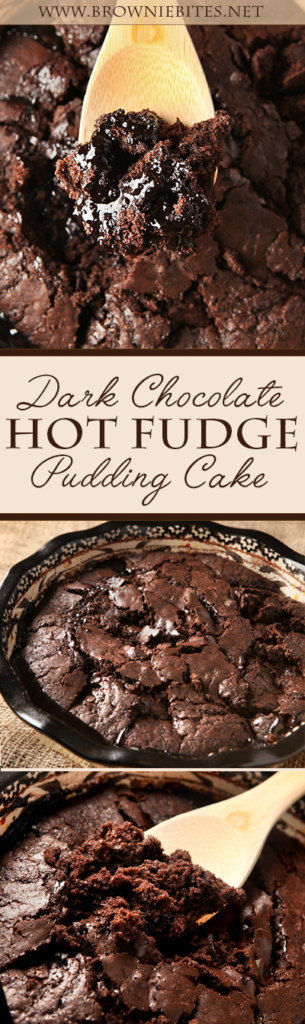 When you need chocolate NOW! This dead simple dark chocolate hot fudge pudding cake recipe uses easy ingredients you likely already have in your pantry. It makes its own warm hot fudge sauce as it bakes!