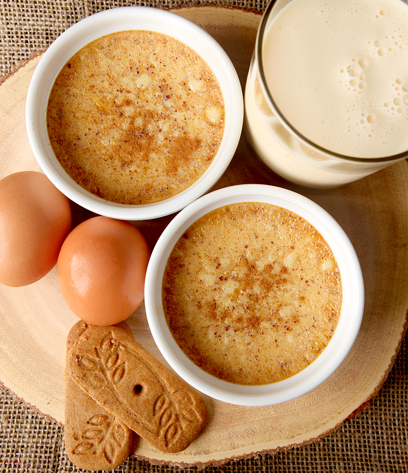 Easy Eggnog Custards