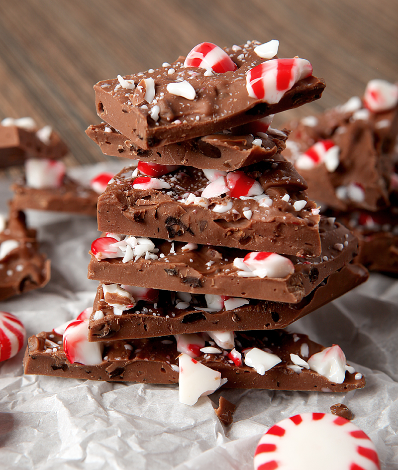 Peppermint Mocha Bark!  If you love the Starbucks holiday drink or if you love munching on chocolate-covered espresso beans, you will go nuts over this festive recipe.