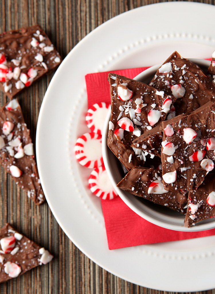 Peppermint Mocha Bark!  If you love the Starbucks holiday drink or if you love munching on chocolate-covered espresso beans, you will go nuts over this festive recipe.