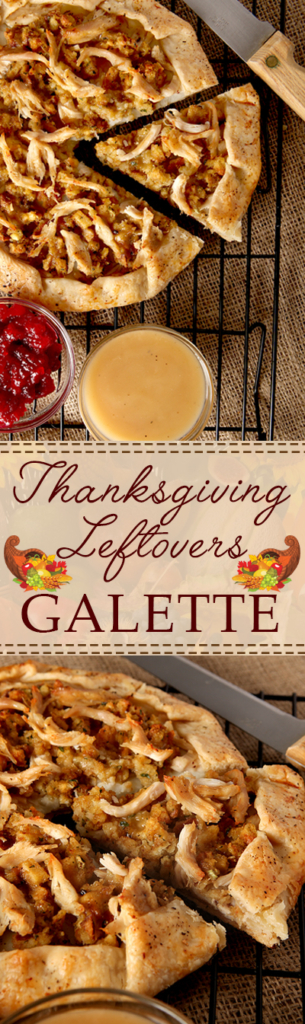 Got leftovers? Forget the turkey sandwiches and make this recipe for Thanksgiving Leftovers Galette - all you need are your leftovers and a pie crust!