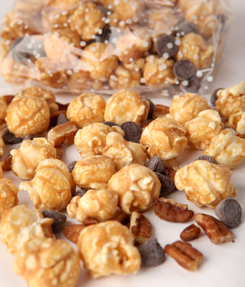 How to doctor up packaged flavored popcorn into a fun mix. Great homemade holiday gift idea!