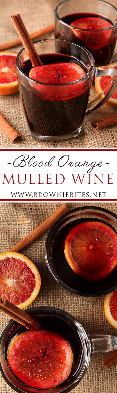 A classic mulled wine recipe gets a slight twist with lovely tart blood oranges.