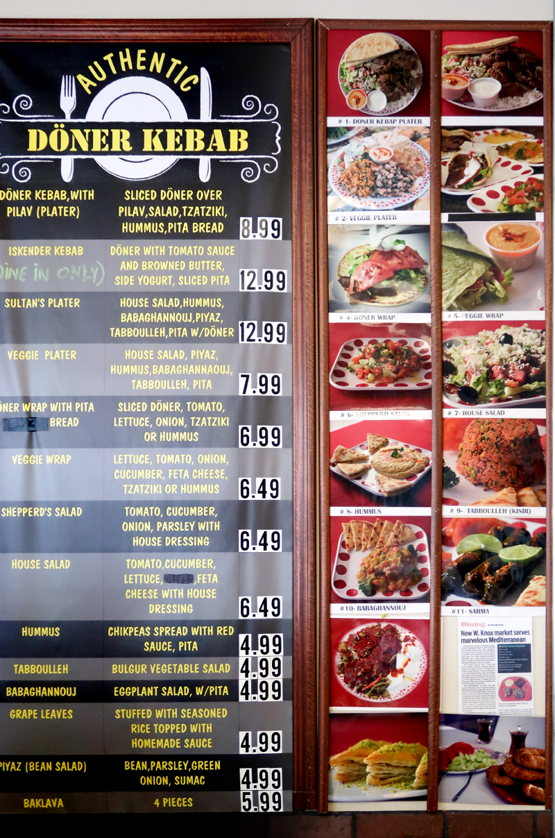 Quality Turkish Market Restaurant Review - turkish doner and doner wrap