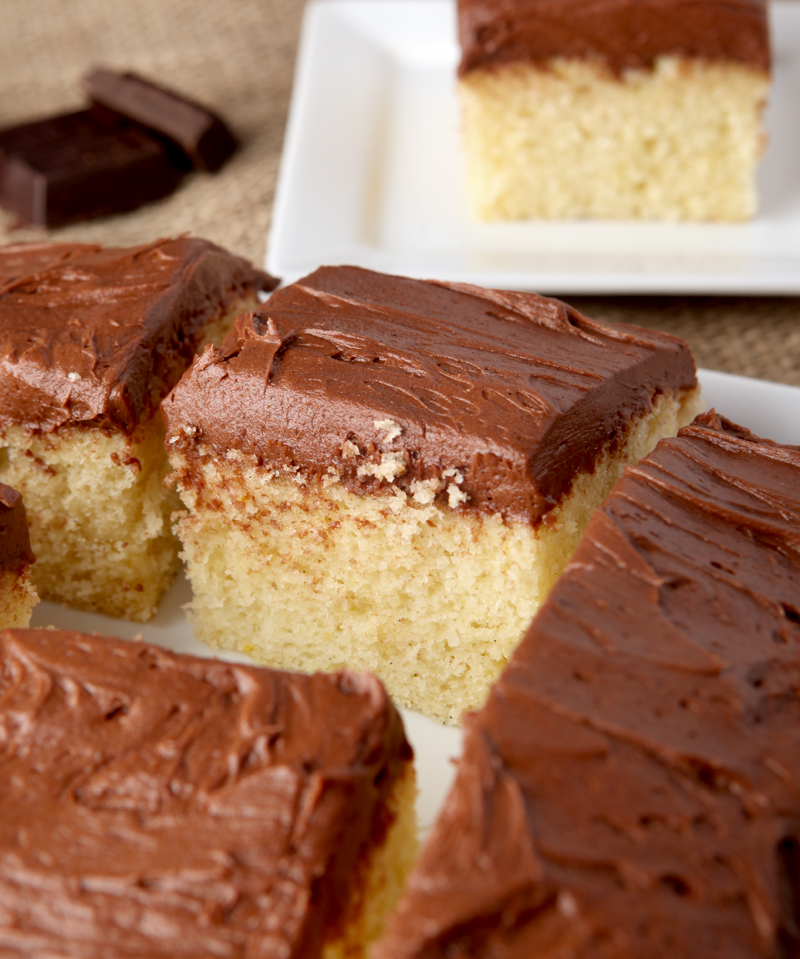 This is it - my favorite yellow cake! This recipe makes an incredibly moist yellow cake that is a perfect small size (8 inch square) for a weekend treat.