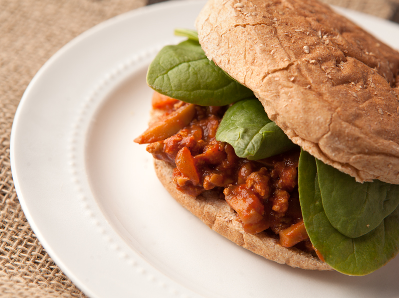 Easy and healthy ground turkey sloppy joes - lighter than the original version and they come together so quickly! Easy dinner idea.