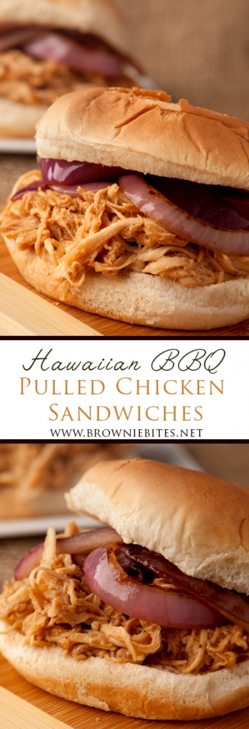 Slow Cooker Hawaiian BBQ Sandwiches - an easy dinner idea when you want lots of flavor but are short on time!