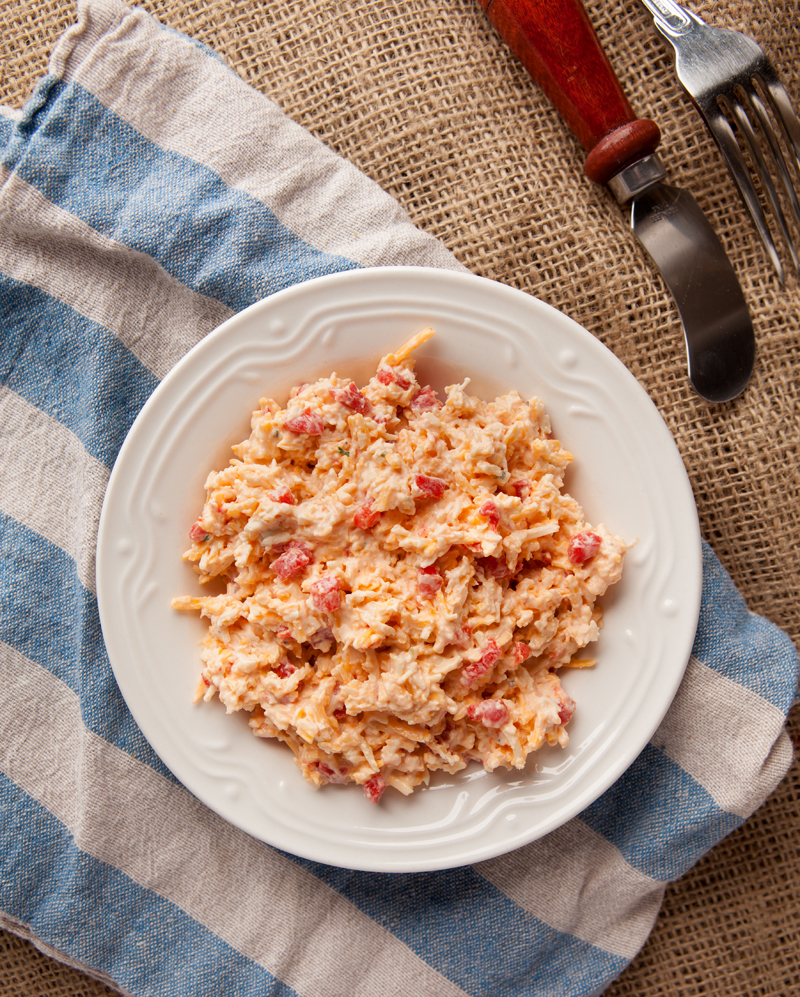 Lighter Pimento Cheese - a Southern staple with half the calories of the original!