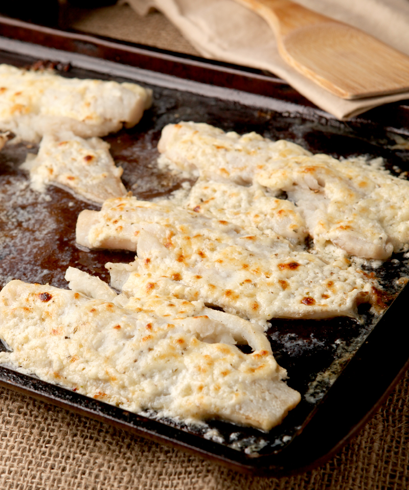 Low Carb High Protein Baked Parmesan Whitefish