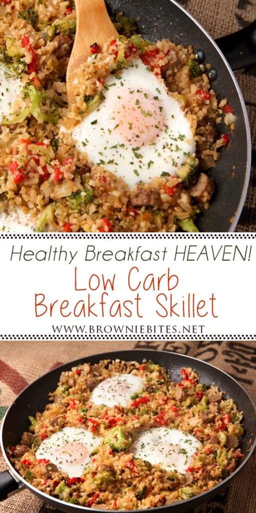 Low carb cauliflower rice breakfast bowl