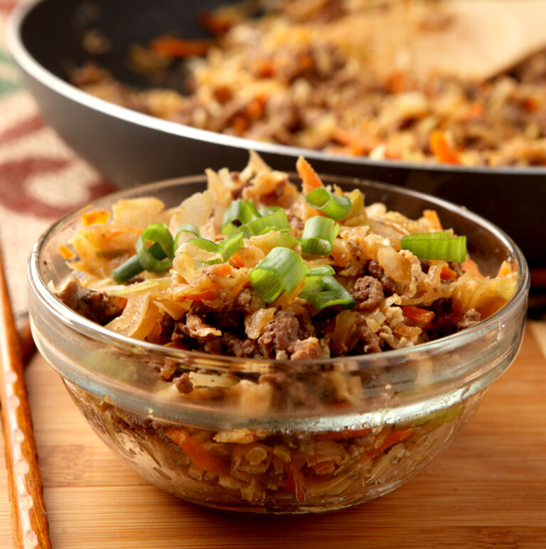 Low carb deconstructed egg roll recipe - absolutely delicious!!