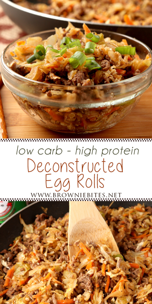Low carb deconstructed egg roll recipe - absolutely delicious!!