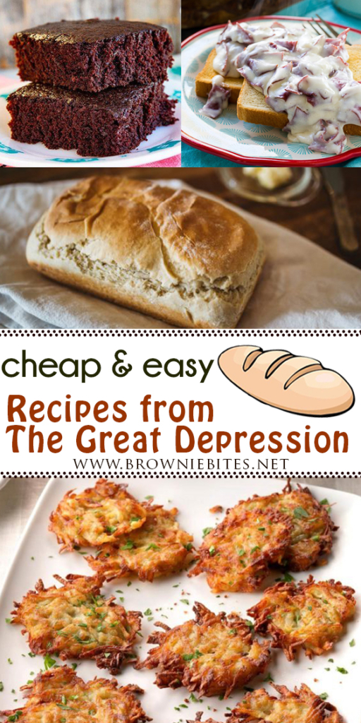 Cheap and easy recipes from The Great Depression that are still just as tasty today!