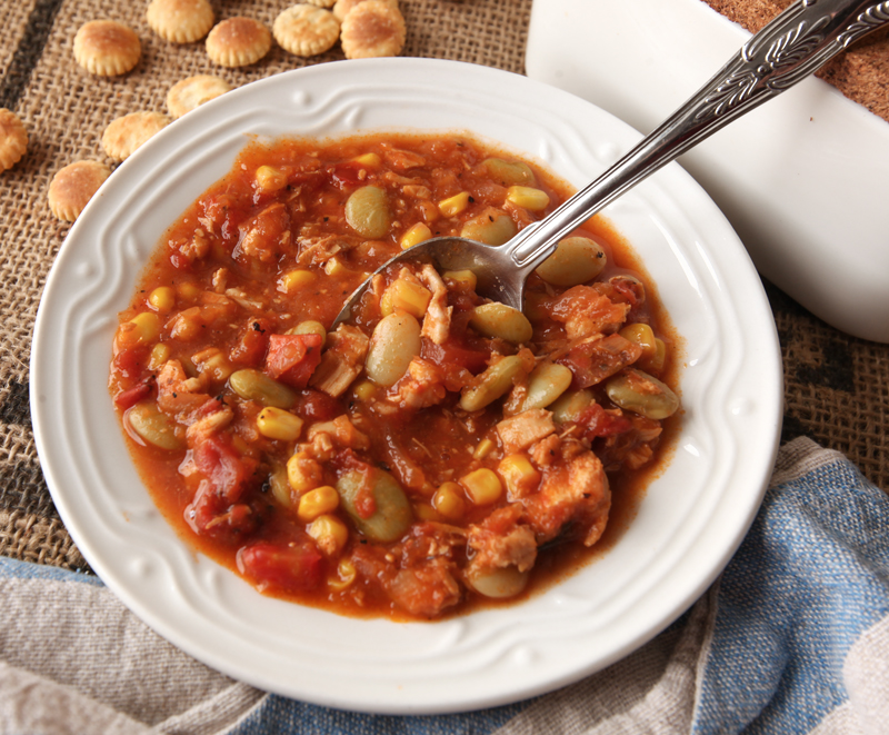 An easy and customizable Brunswick Stew that has tons of flavor and makes a ton of stew!