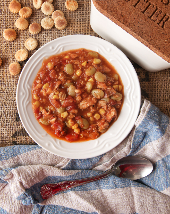An easy and customizable Brunswick Stew that has tons of flavor and makes a ton of stew!