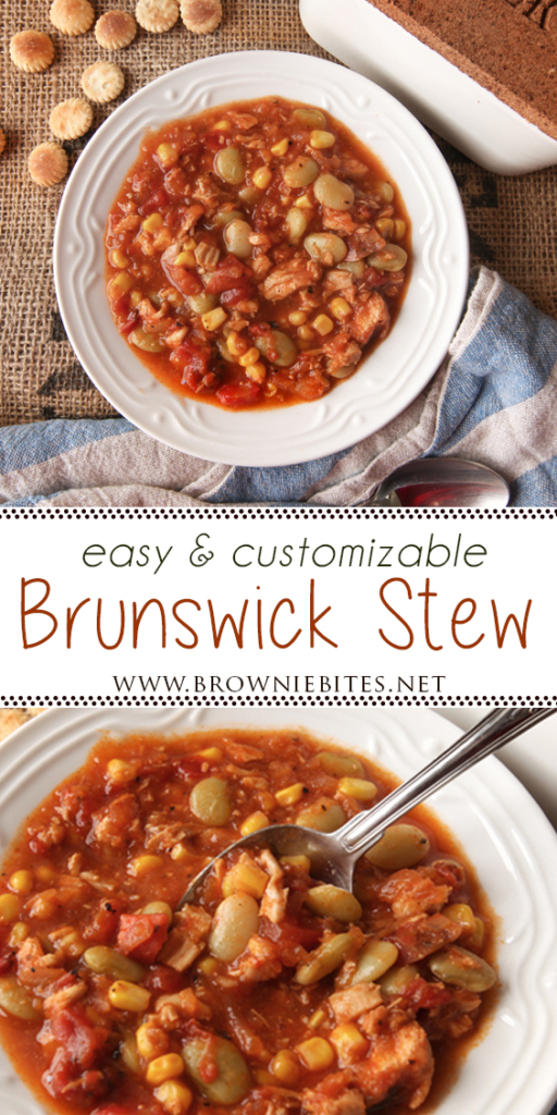 An easy and customizable Brunswick Stew that has tons of flavor and makes a ton of stew!