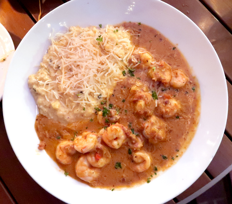 Shrimp and Grits at Harry's in St. Augustine