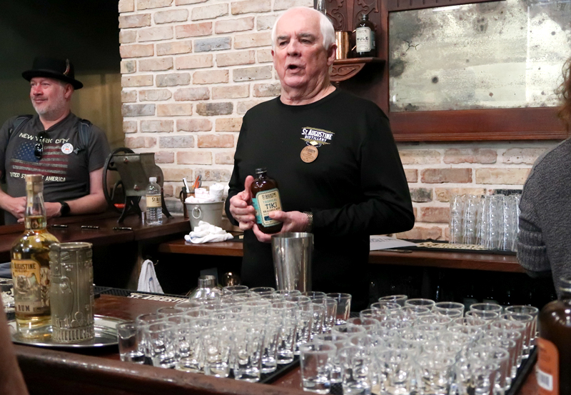 Our bartender Doug during the tasting tour of St. Augustine Distillery