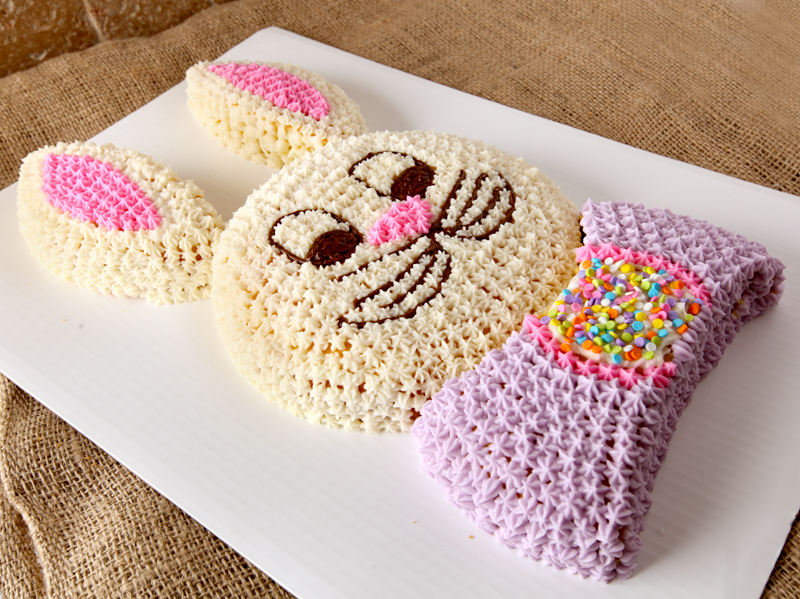 Easy cut up bunny cake tutorial