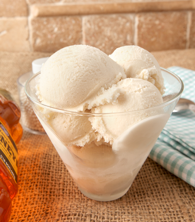 Luscious honey vanilla ice cream