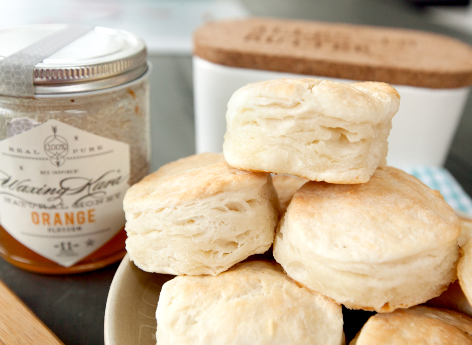 These simple 3 ingredient biscuits have tender, flaky layers made from a bu...