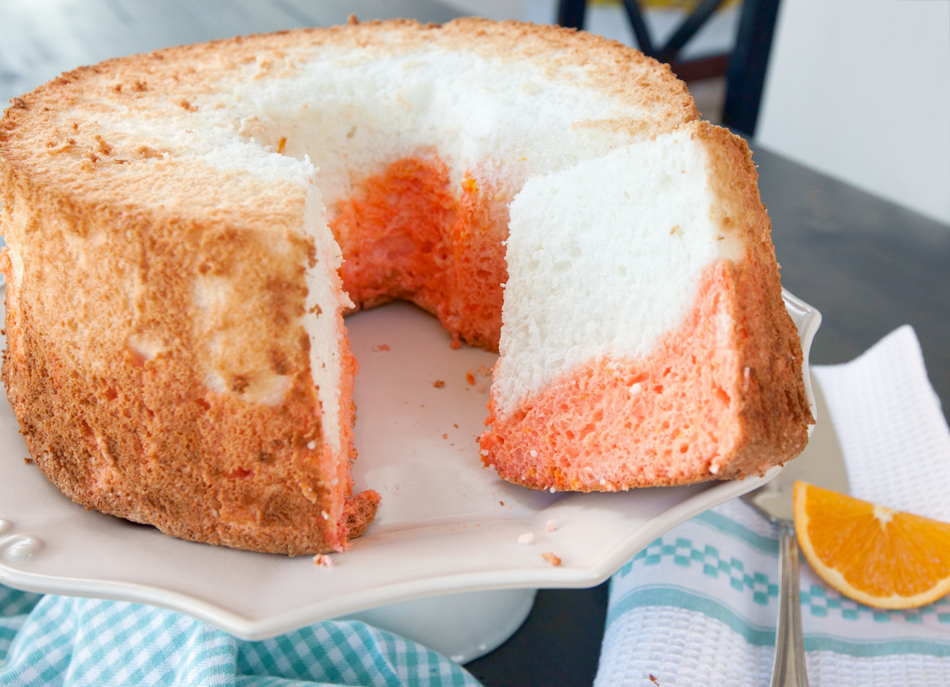 Creamsicle Angel Food Cake - Brownie Bites Blog