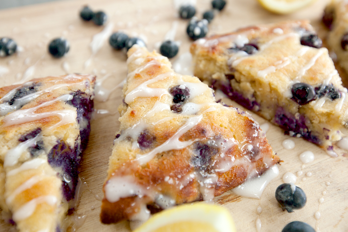 Almond flour lemon blueberry scones