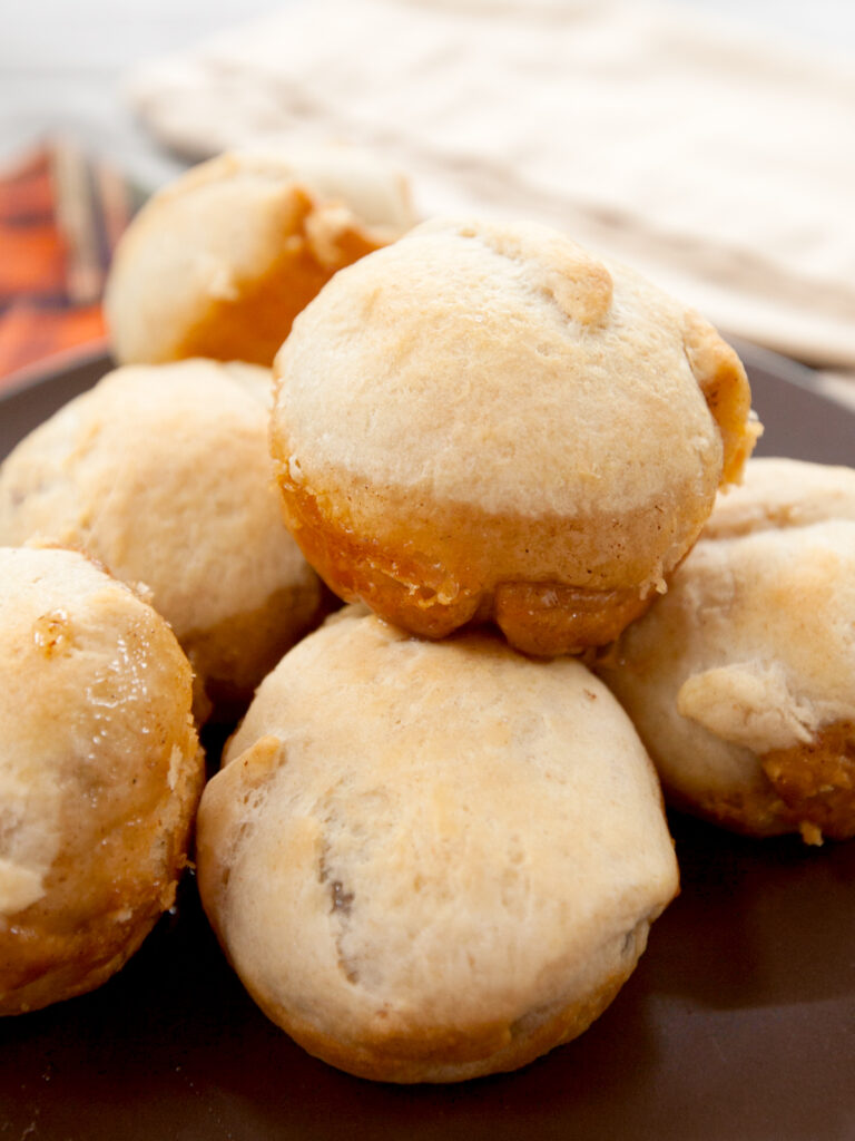 A close up of a pile of baked hocus pocus buns